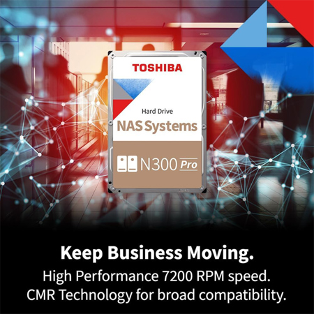 Toshiba N300 Pro SATA III 3.5" Internal NAS Hard Drive
